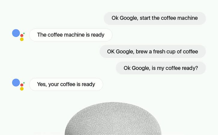 Google home mini coffee 2024 maker